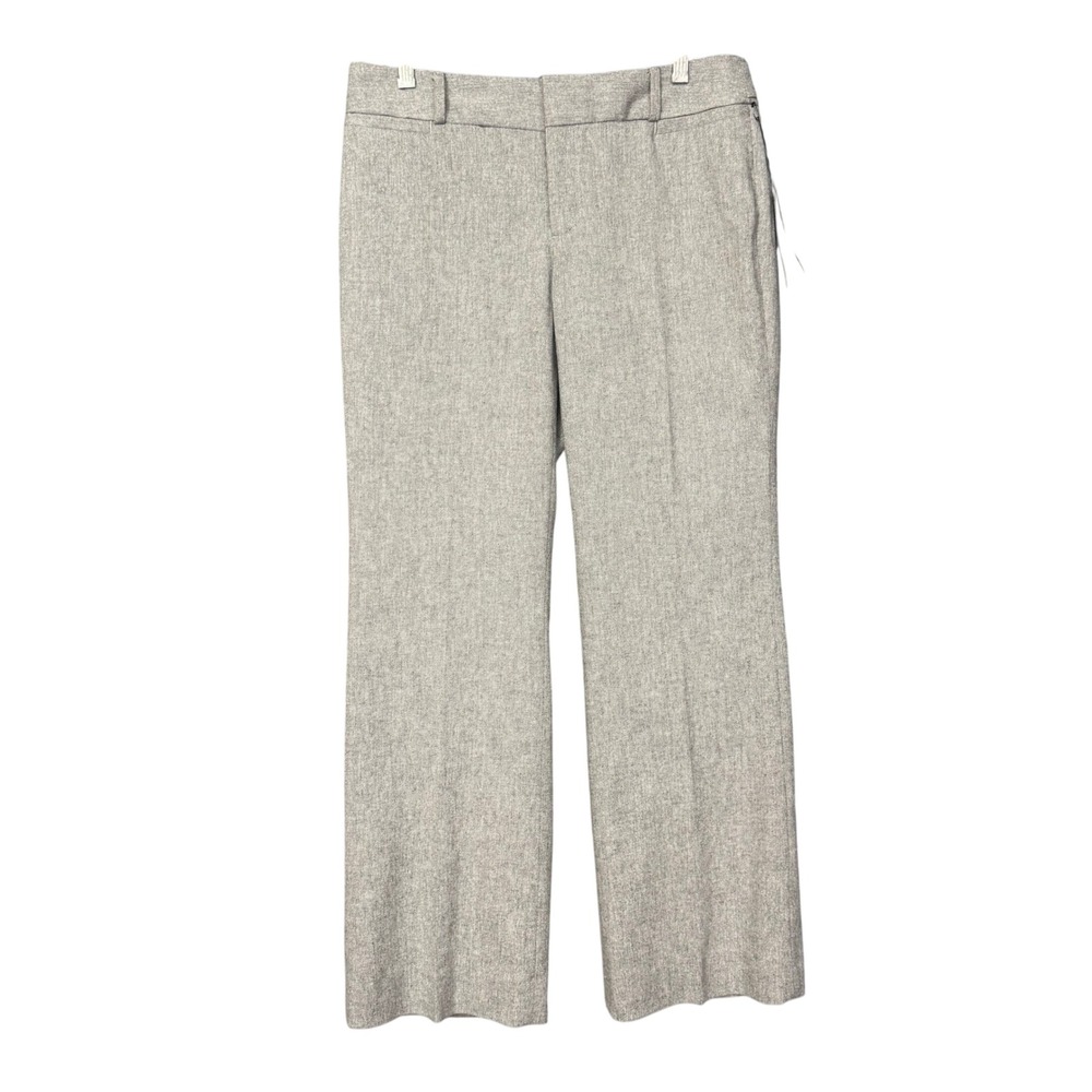 Banana Republic Jackson Fit Pants Womens 8P Gray Wool Blend Fully Lined NWT